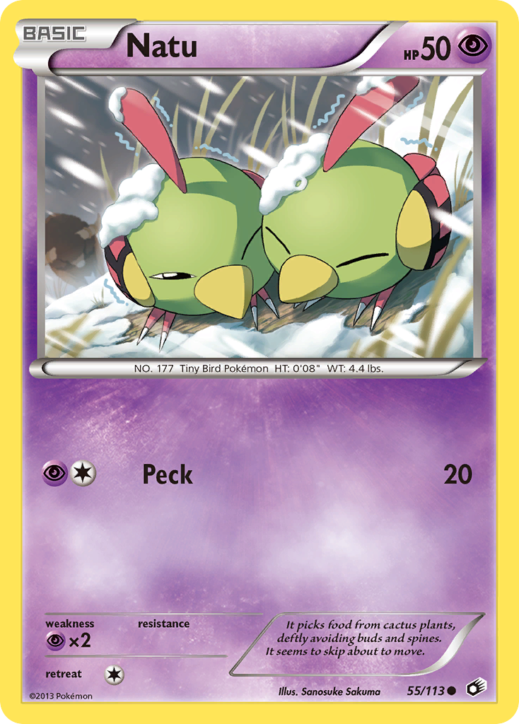 Natu (55/113) [Black & White: Legendary Treasures] | Enigma On Main