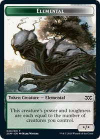 Elemental // Treasure Double-sided Token [Double Masters Tokens] | Enigma On Main