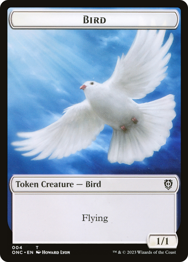 Bird // Cat Double-Sided Token [Phyrexia: All Will Be One Commander Tokens] | Enigma On Main