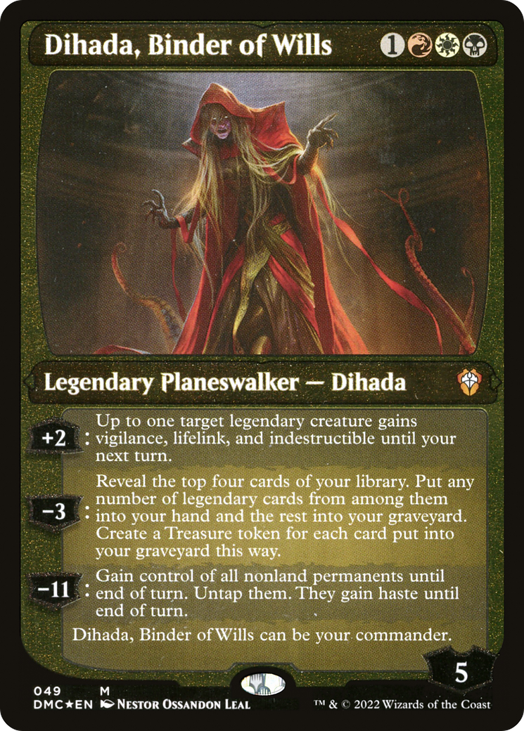 Dihada, Binder of Wills (Showcase Display Commander) [Dominaria United Commander] | Enigma On Main