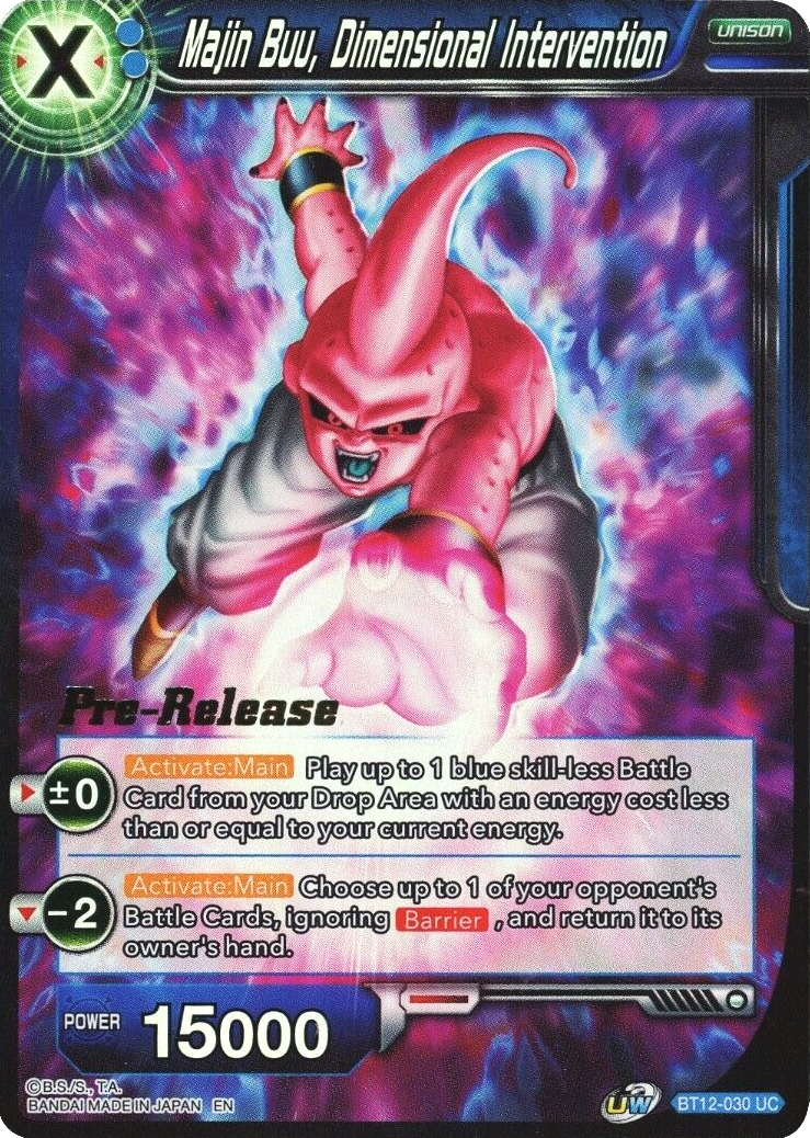 Majin Buu, Dimensional Intervention (BT12-030) [Vicious Rejuvenation Prerelease Promos] | Enigma On Main