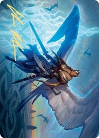 Righteous Valkyrie Art Card (Gold-Stamped Signature) [Kaldheim: Art Series] | Enigma On Main