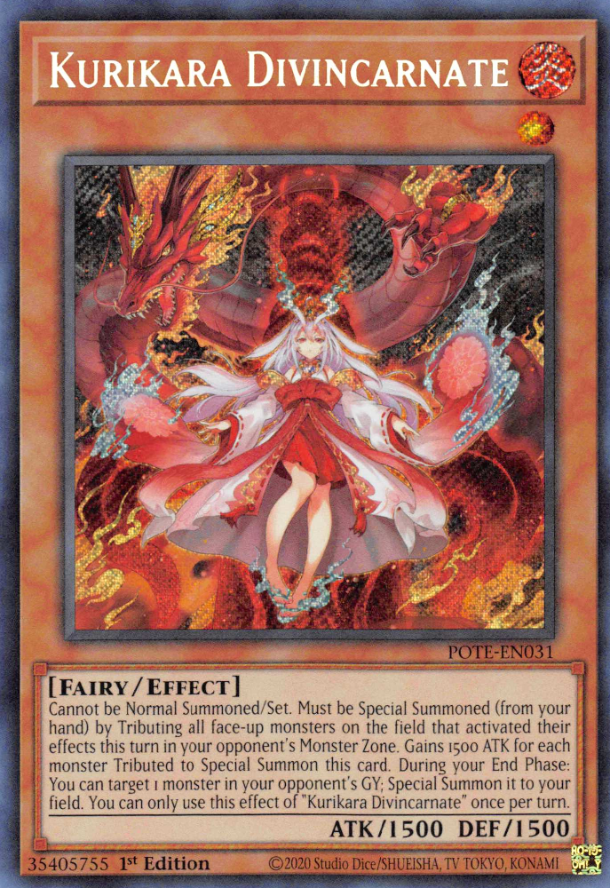 Kurikara Divincarnate [POTE-EN031] Secret Rare | Enigma On Main