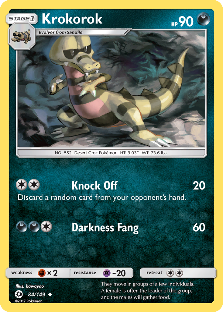 Krokorok (84/149) [Sun & Moon: Base Set] | Enigma On Main