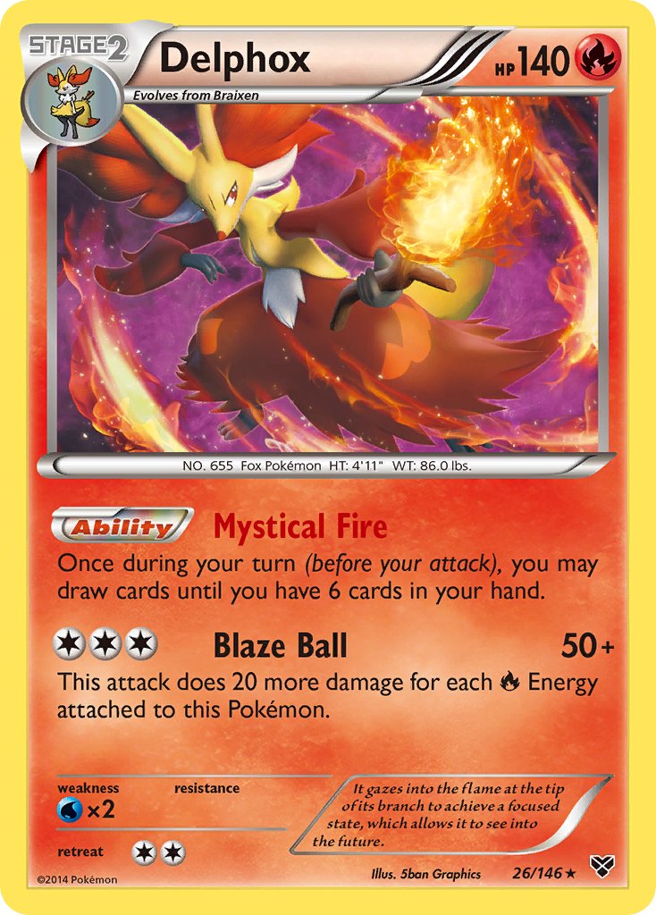 Delphox (26/146) (Cosmos Holo) (Blister Exclusive) [XY: Base Set] | Enigma On Main