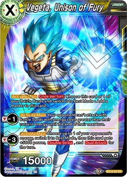 Vegeta, Unison of Fury [EX12-02] | Enigma On Main