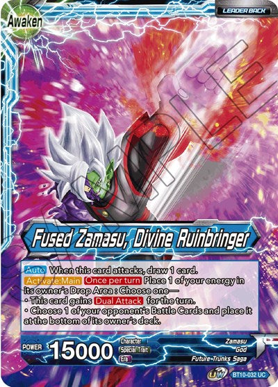 Fused Zamasu // Fused Zamasu, Divine Ruinbringer [BT10-032] | Enigma On Main