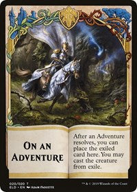 On An Adventure // Spirit Double-sided Token (Challenger 2020) [Unique and Miscellaneous Promos] | Enigma On Main