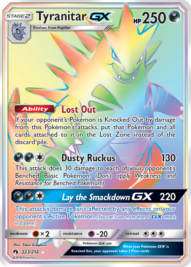 Tyranitar GX (223/214) [Sun & Moon: Lost Thunder] | Enigma On Main