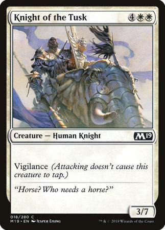 Knight of the Tusk [Core Set 2019] | Enigma On Main