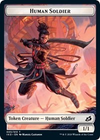 Human Soldier (003) // Zombie Double-sided Token [Commander 2020] | Enigma On Main