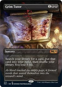 Grim Tutor (Alternate Art) [Core Set 2021] | Enigma On Main