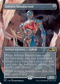 Solemn Simulacrum (Alternate Art) [Core Set 2021] | Enigma On Main