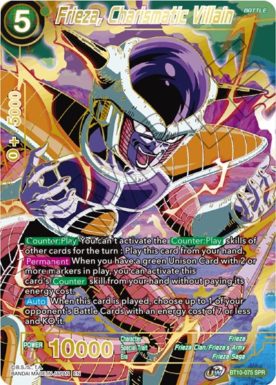 Frieza, Charismatic Villain (SPR) [BT10-075] | Enigma On Main