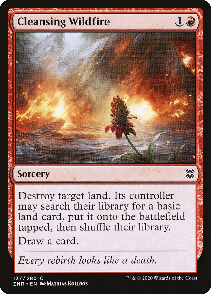 Cleansing Wildfire [Zendikar Rising] | Enigma On Main