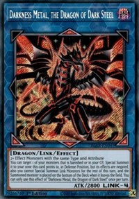 Darkness Metal, the Dragon of Dark Steel [BLAR-EN047] Secret Rare | Enigma On Main