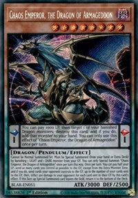 Chaos Emperor, the Dragon of Armageddon [BLAR-EN051] Secret Rare | Enigma On Main