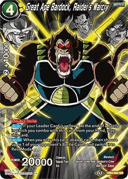 Great Ape Bardock, Raider's Warcry (Alternate Art) [DB1-061] | Enigma On Main