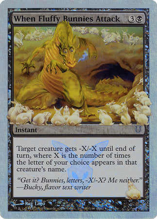 When Fluffy Bunnies Attack (Alternate Foil) [Unhinged] | Enigma On Main