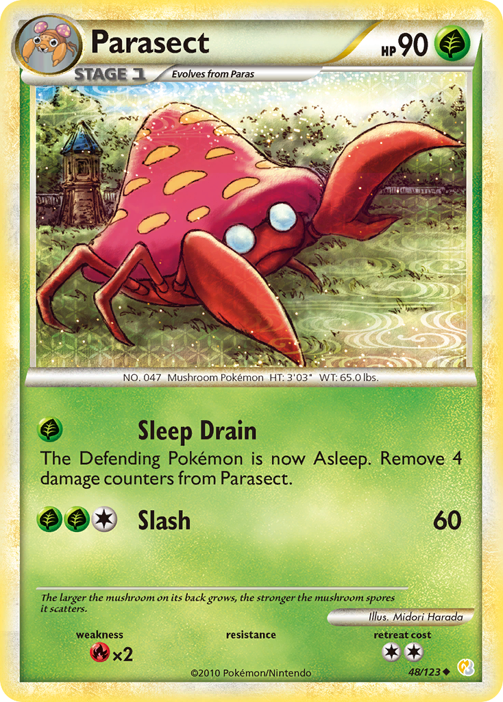 Parasect (48/123) [HeartGold & SoulSilver: Base Set] | Enigma On Main