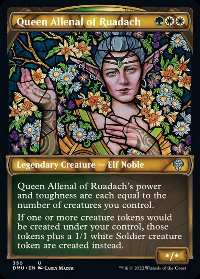 Queen Allenal of Ruadach (Showcase Textured) [Dominaria United] | Enigma On Main