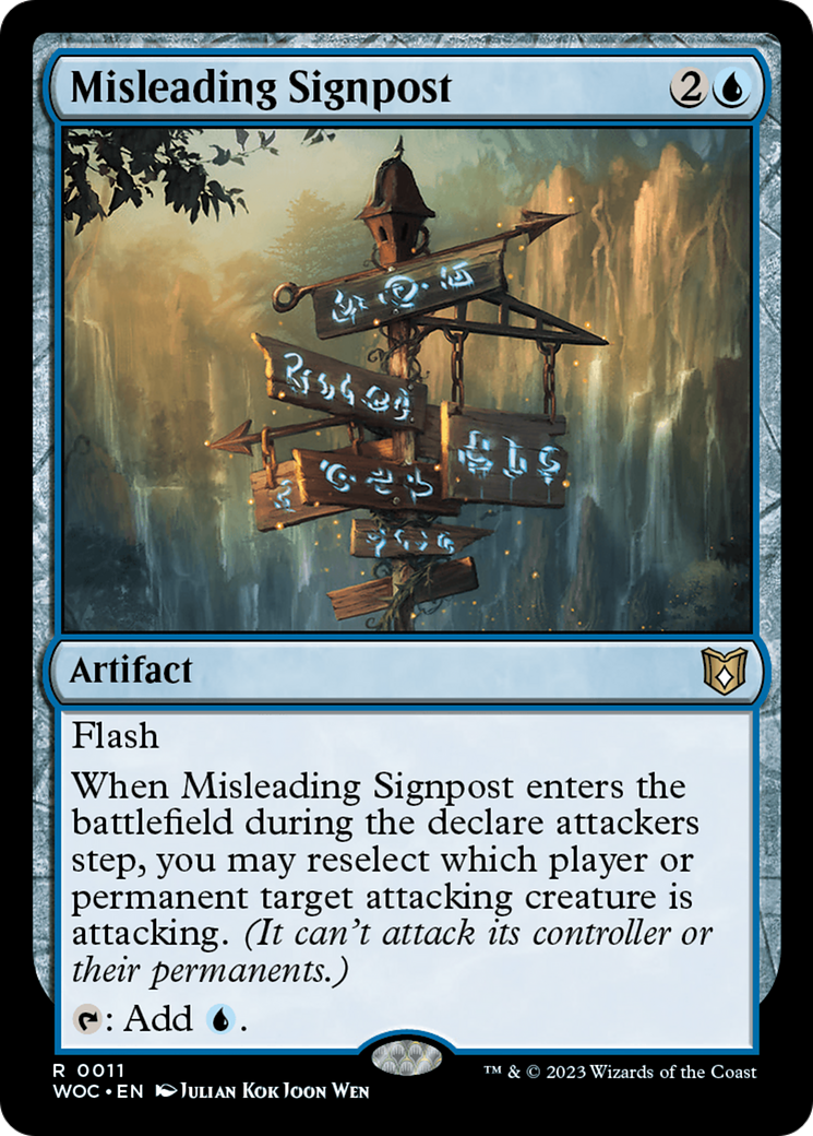 Misleading Signpost [Wilds of Eldraine Commander] | Enigma On Main