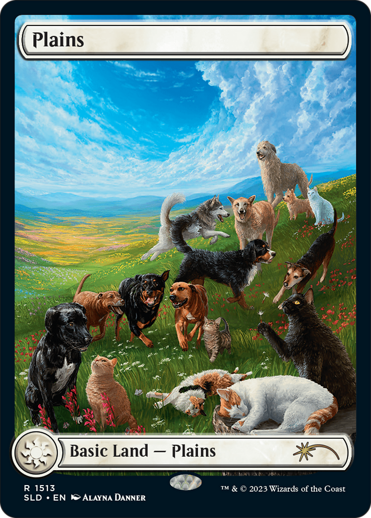 Plains (1513) [Secret Lair Commander Deck: Raining Cats and Dogs] | Enigma On Main