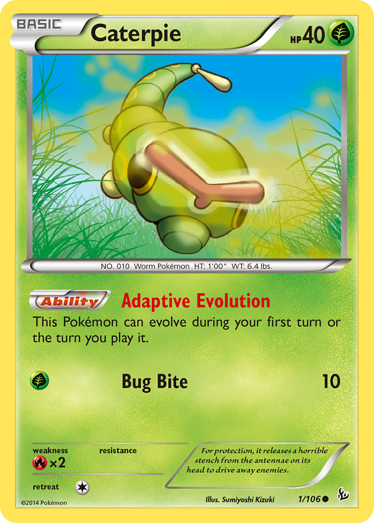 Caterpie (1/106) [XY: Flashfire] | Enigma On Main