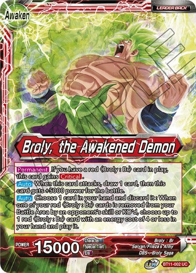 Broly // Broly, the Awakened Demon [BT11-002] | Enigma On Main