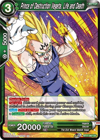 Prince of Destruction Vegeta, Life and Death [BT11-067] | Enigma On Main