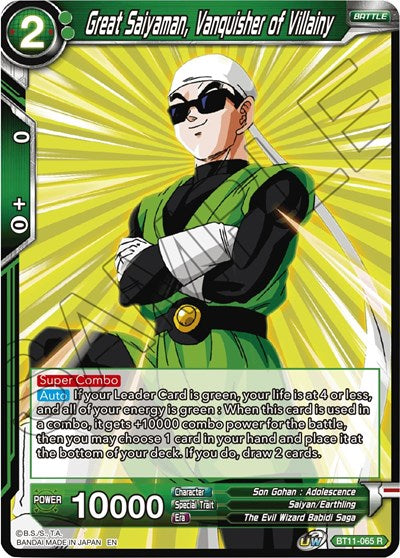 Great Saiyaman, Vanquisher of Villainy [BT11-065] | Enigma On Main