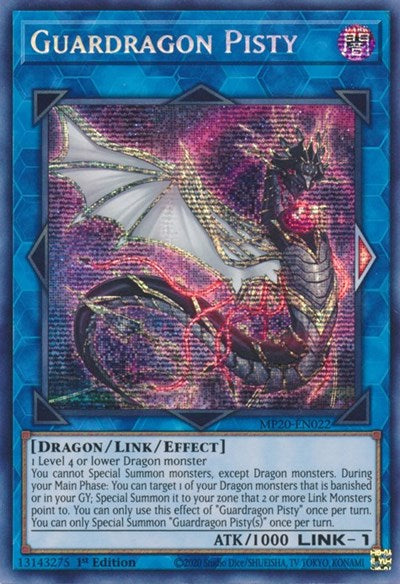 Guardragon Pisty [MP20-EN022] Prismatic Secret Rare | Enigma On Main