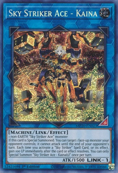 Sky Striker Ace - Kaina [MP20-EN023] Prismatic Secret Rare | Enigma On Main