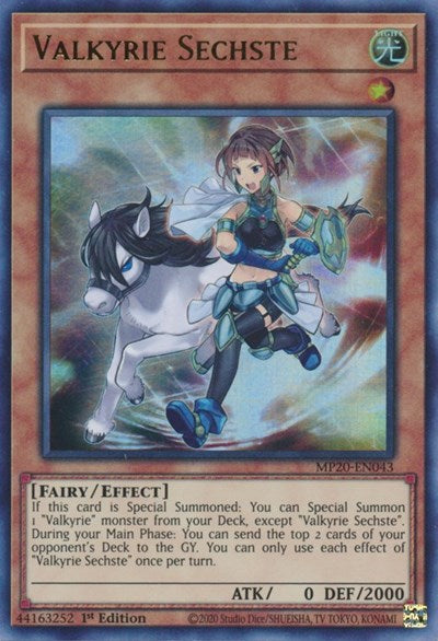 Valkyrie Sechste [MP20-EN043] Ultra Rare | Enigma On Main