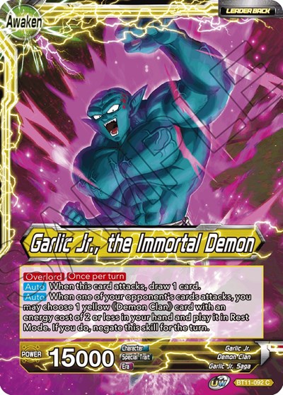 Garlic Jr. // Garlic Jr., the Immortal Demon [BT11-092] | Enigma On Main