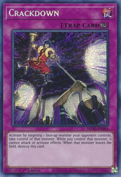 Crackdown [MP20-EN084] Prismatic Secret Rare | Enigma On Main