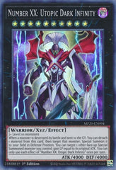 Number XX: Utopic Dark Infinity [MP20-EN094] Super Rare | Enigma On Main