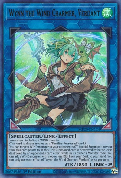 Wynn the Wind Charmer, Verdant [MP20-EN124] Ultra Rare | Enigma On Main