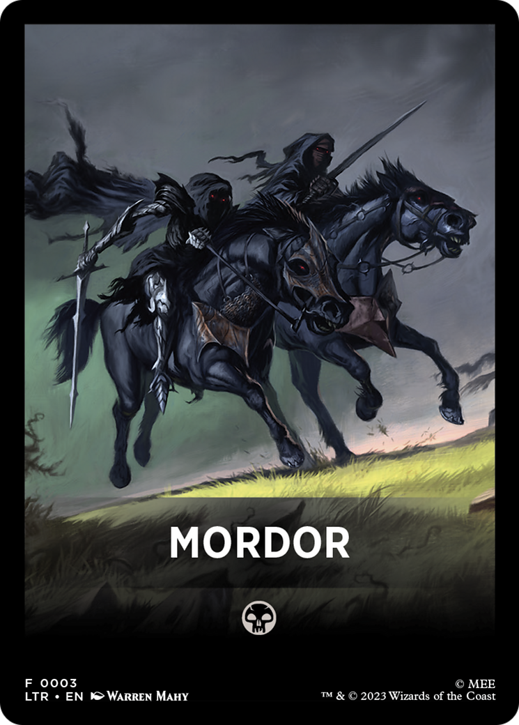 Mordor Theme Card [The Lord of the Rings: Tales of Middle-Earth Tokens] | Enigma On Main