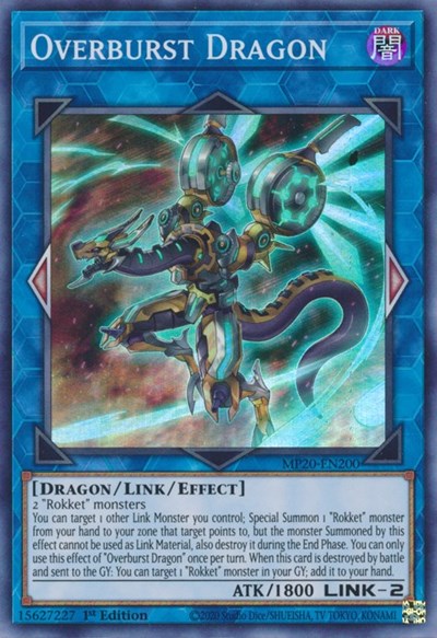 Overburst Dragon [MP20-EN200] Super Rare | Enigma On Main