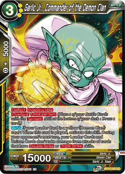 Garlic Jr., Commander of the Demon Clan [BT11-105] | Enigma On Main