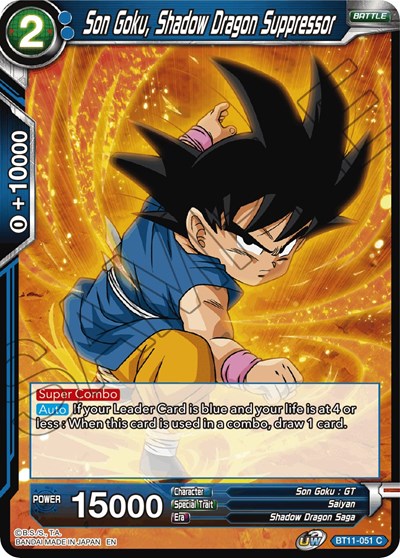 Son Goku, Shadow Dragon Suppressor [BT11-051] | Enigma On Main