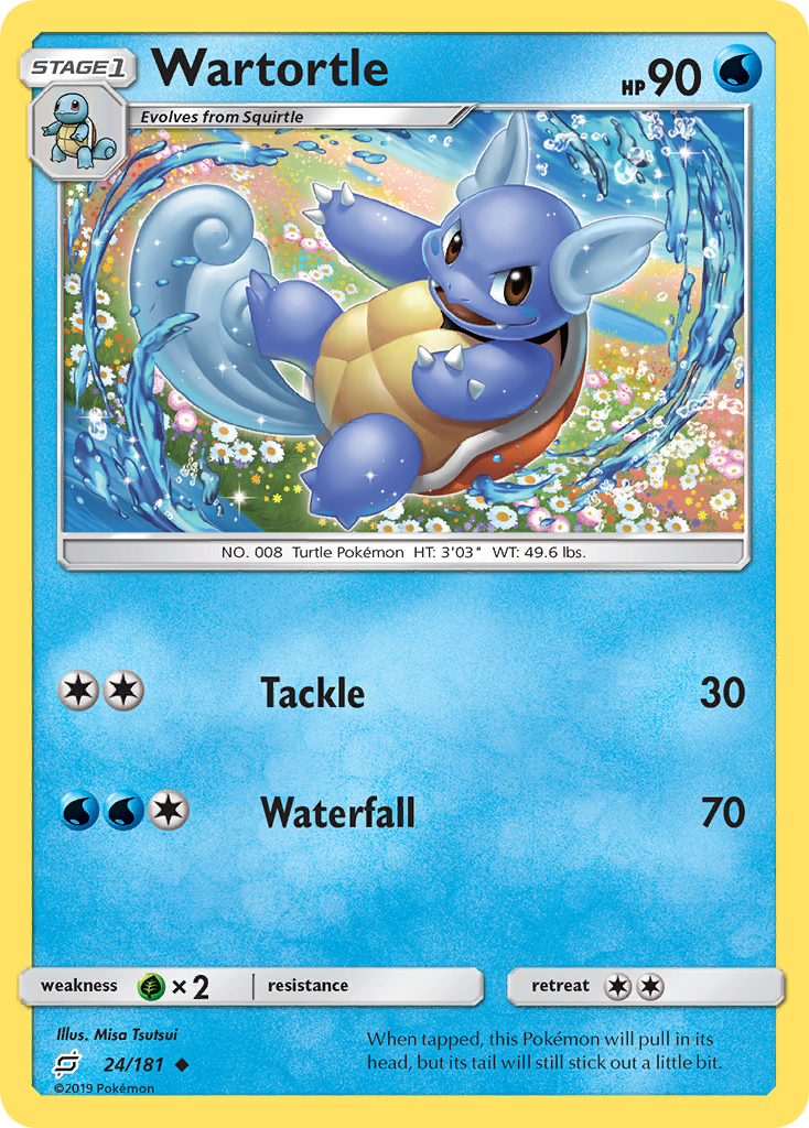 Wartortle (24/181) [Sun & Moon: Team Up] | Enigma On Main