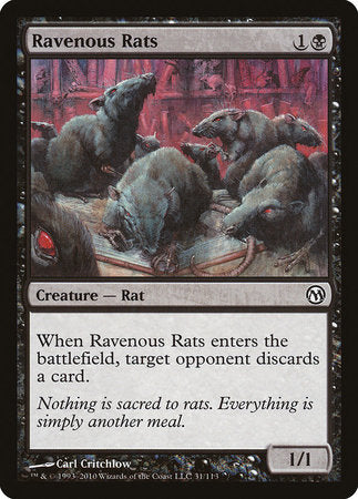 Ravenous Rats [Duels of the Planeswalkers] | Enigma On Main