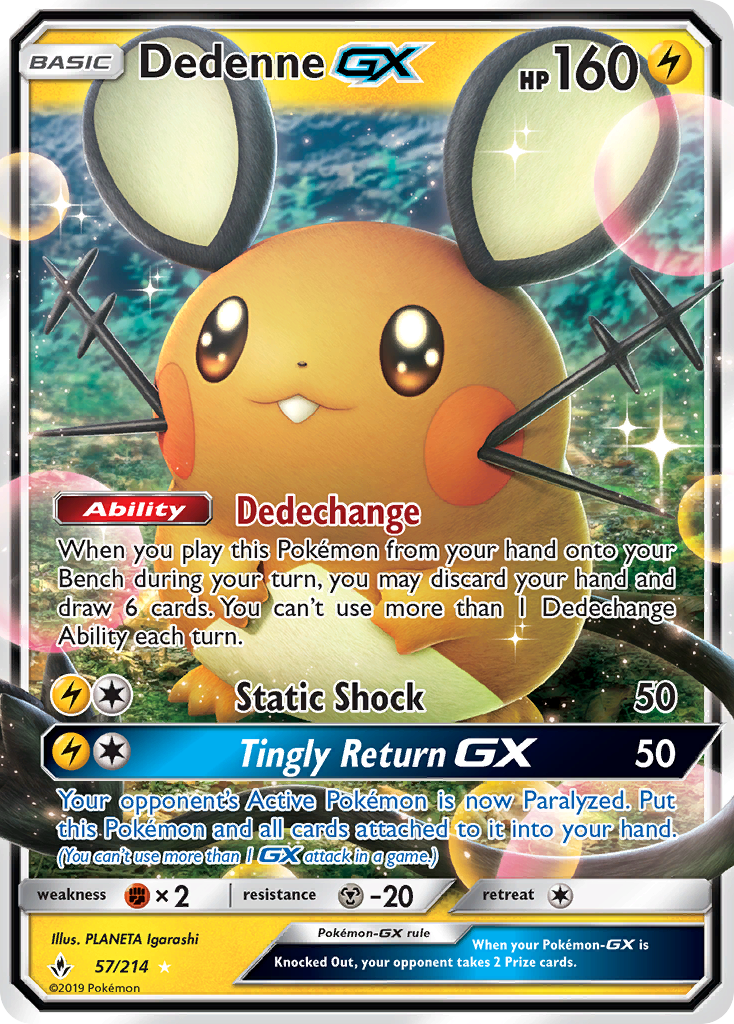 Dedenne GX (57/214) [Sun & Moon: Unbroken Bonds] | Enigma On Main