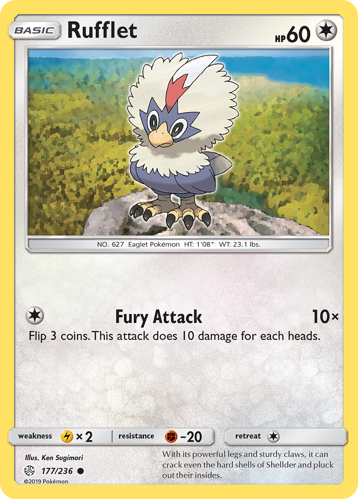 Rufflet (177/236) [Sun & Moon: Cosmic Eclipse] | Enigma On Main