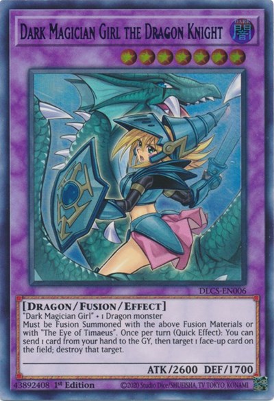 Dark Magician Girl the Dragon Knight (Alternate Art) (Blue) [DLCS-EN006] Ultra Rare | Enigma On Main