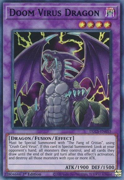 Doom Virus Dragon (Purple) [DLCS-EN055] Ultra Rare | Enigma On Main