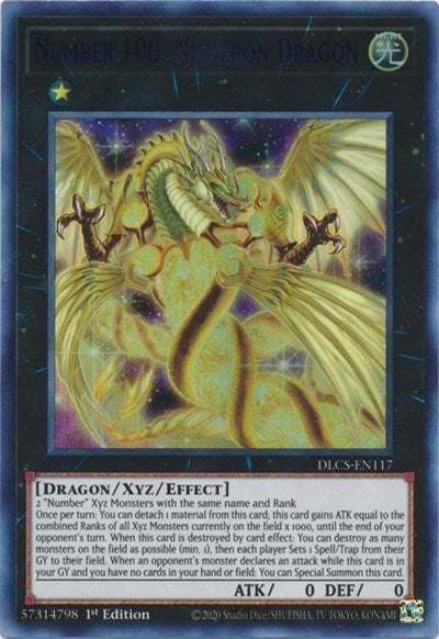 Number 100: Numeron Dragon (Blue) [DLCS-EN117] Ultra Rare | Enigma On Main