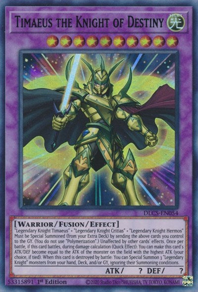 Timaeus the Knight of Destiny (Purple) [DLCS-EN054] Ultra Rare | Enigma On Main